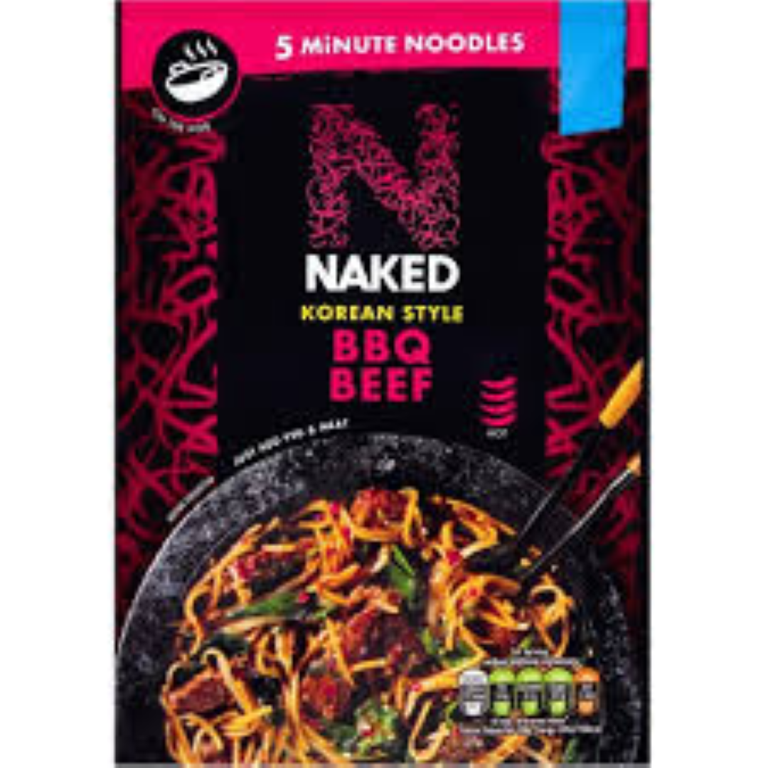 NAKED ON THE HOB KOREAN STYLE BBQ BEEF NOODLES 100G